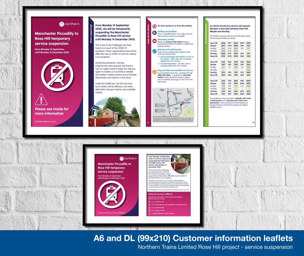 Rose Hill Project - Service Suspension Customer Leaflets