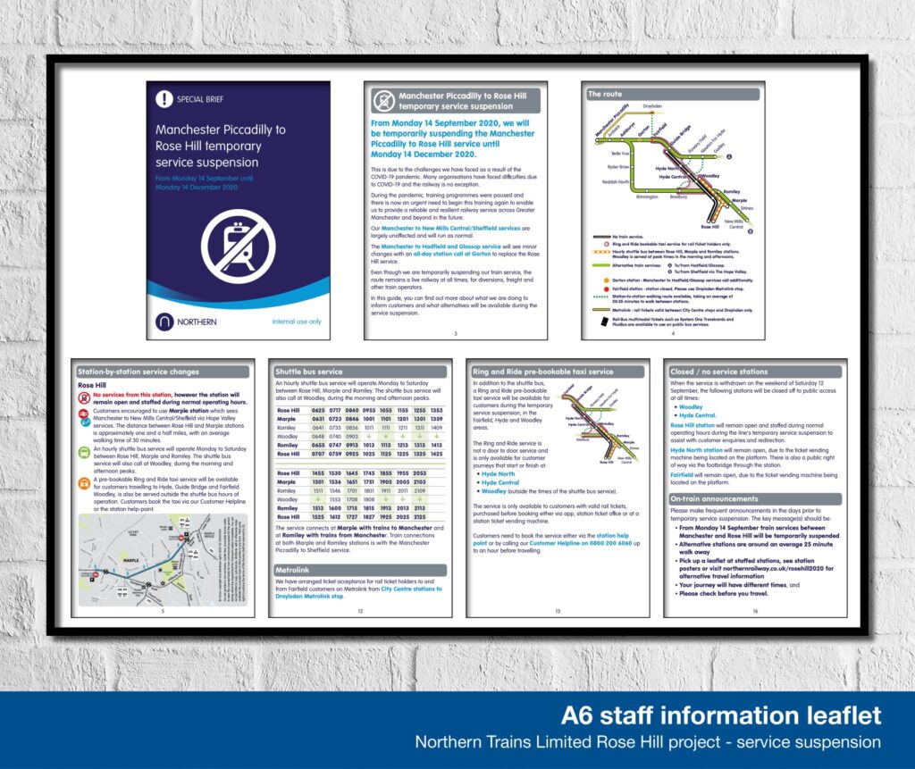 Rose Hill Project - Service Suspension Staff Information Guide